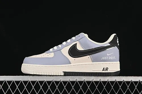 All categories Nk Air Force 1 Air Force series Nk Air Force 1 Low Air Force low top Nike Air Force 1'07 Low "Just Do It" beige and black double spell Air Force 1 low top casual sneakers CS5288-023